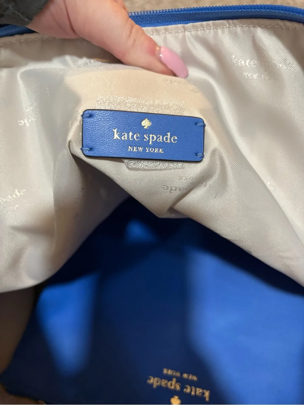 kate spade Blue Nylon Tote